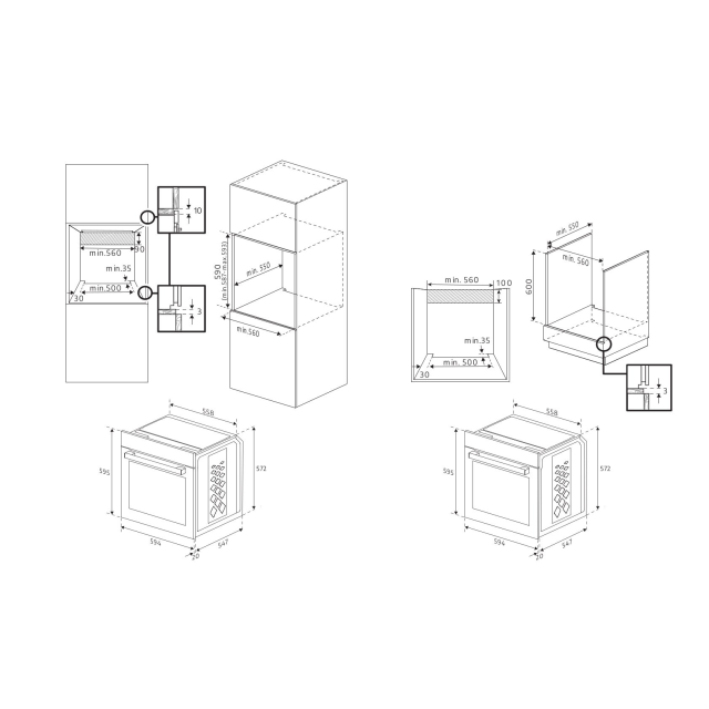 Beko CIFY81X AeroPerfect CIFY81X 60cm Built in RecycledNet Single Fan Oven - Stainless Steel