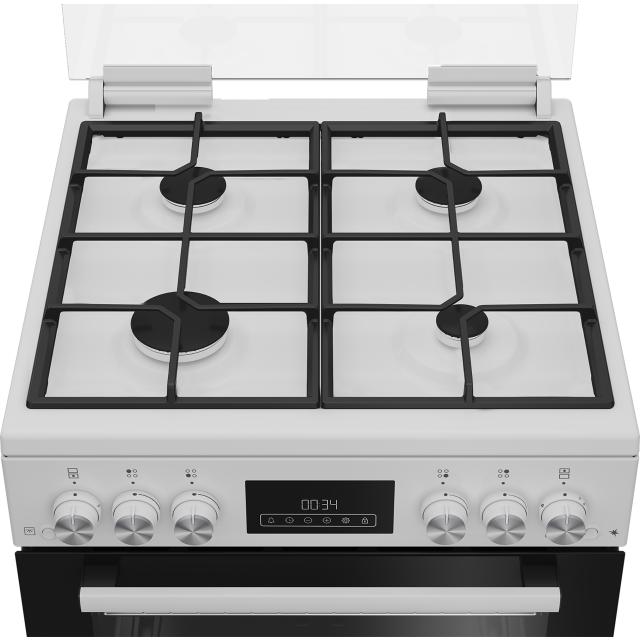 Blomberg GGRN655W 60cm Double Oven Gas Cooker with Gas Hob - White