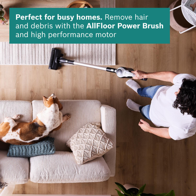 Bosch BCS612GB Unlimited Serie 6 ProHome Cordless Vacuum Cleaner - White - 30 Minute Run Time