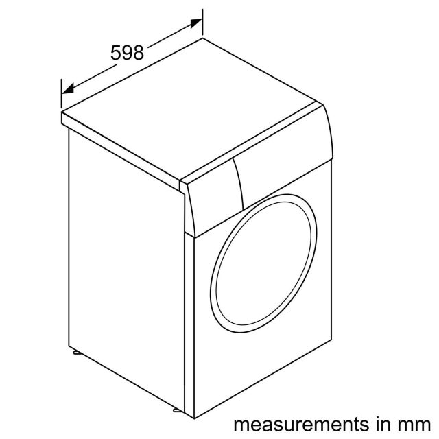 Bosch WAN28258GB 8kg 1400 Spin Washing Machine - White