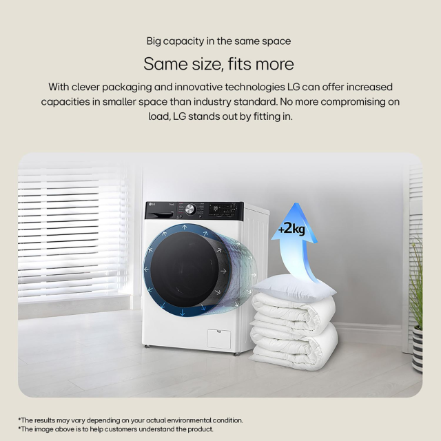 LG F4Y513GBLN1 13kg Washing Machine - Slate Grey