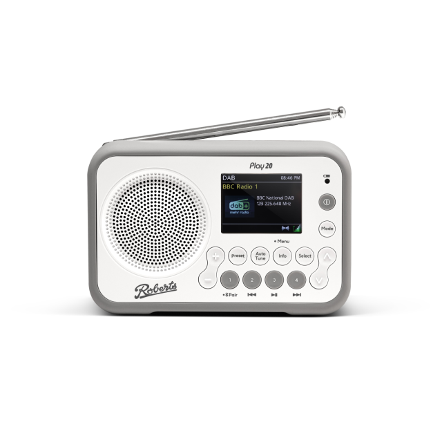 Roberts Radio PLAY20W DAB Radio - White