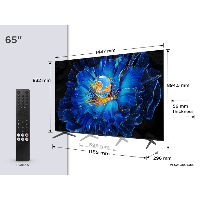 TCL 65C6KS-UK 65inch 4K Ultra HD QD-Mini LED TV