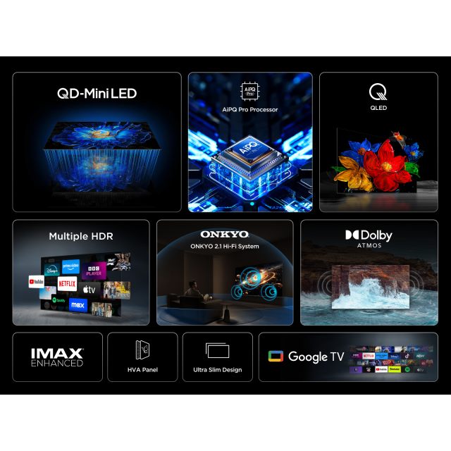 TCL 75C6KS-UK 75inch 4K Ultra HD QD-Mini LED TV