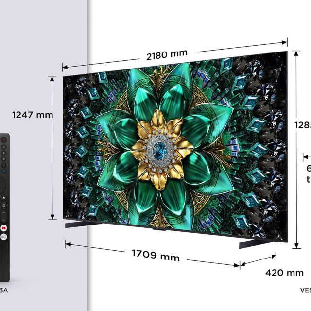 TCL 98Q6C-UK 98inch 4K QD-Mini LED UHD Smart Google TV